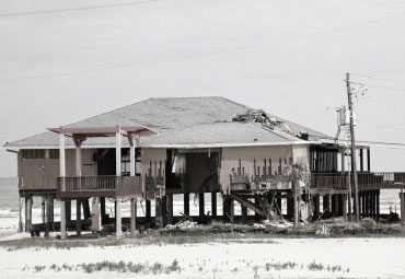 Wind damage - spray foam can help prevent uplift to Ft. Pierce roofs